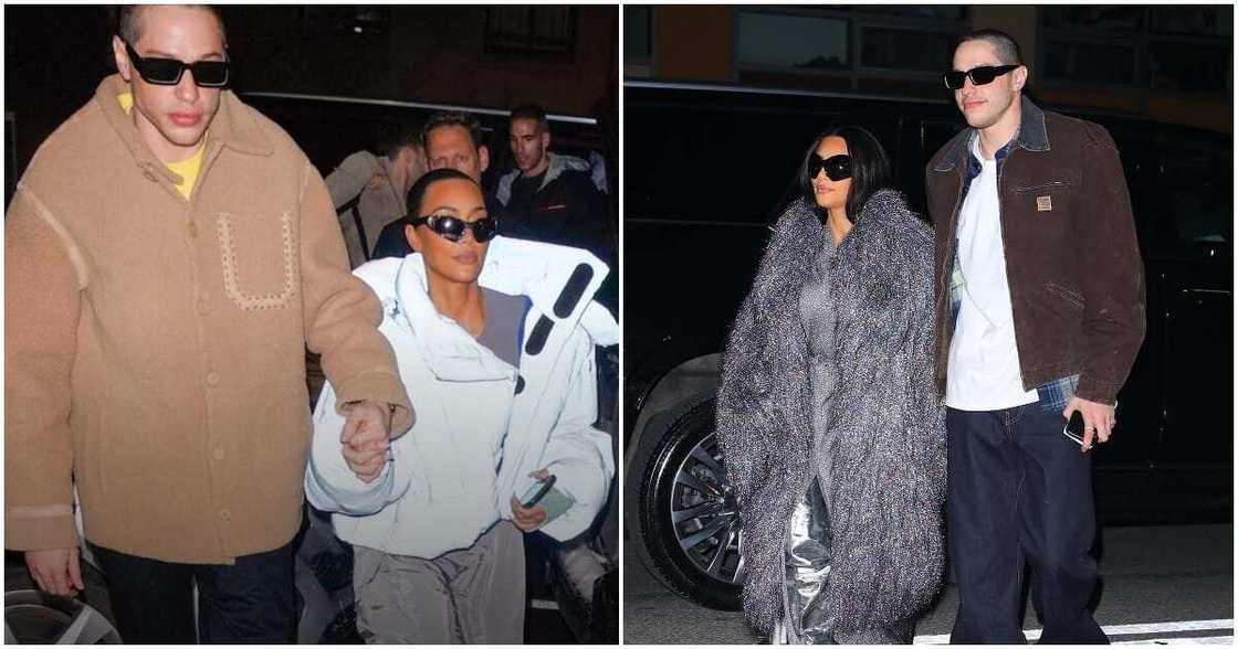 Kim Kardashian Meets Pete Davidson's Grandparents in New York Kim Kardashian Meets Pete Davidson's Grandparents in New York