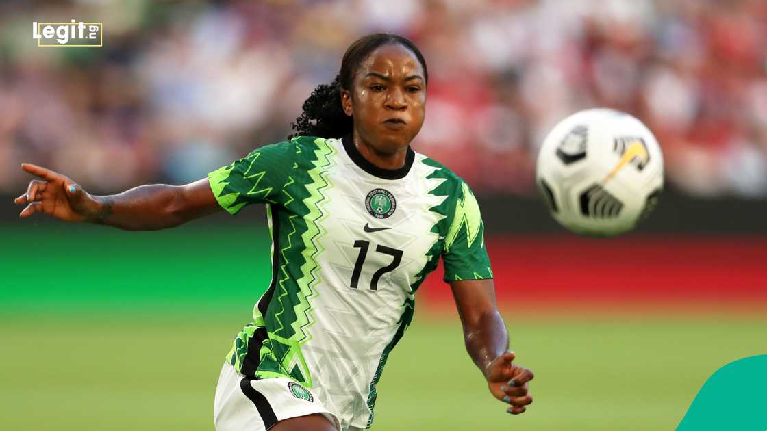 Francisca Ordega, Nigeria, United States, Texas, Q2 Stadium. Francisca Ordega, Nigeria, United States, Texas, Q2 Stadium.