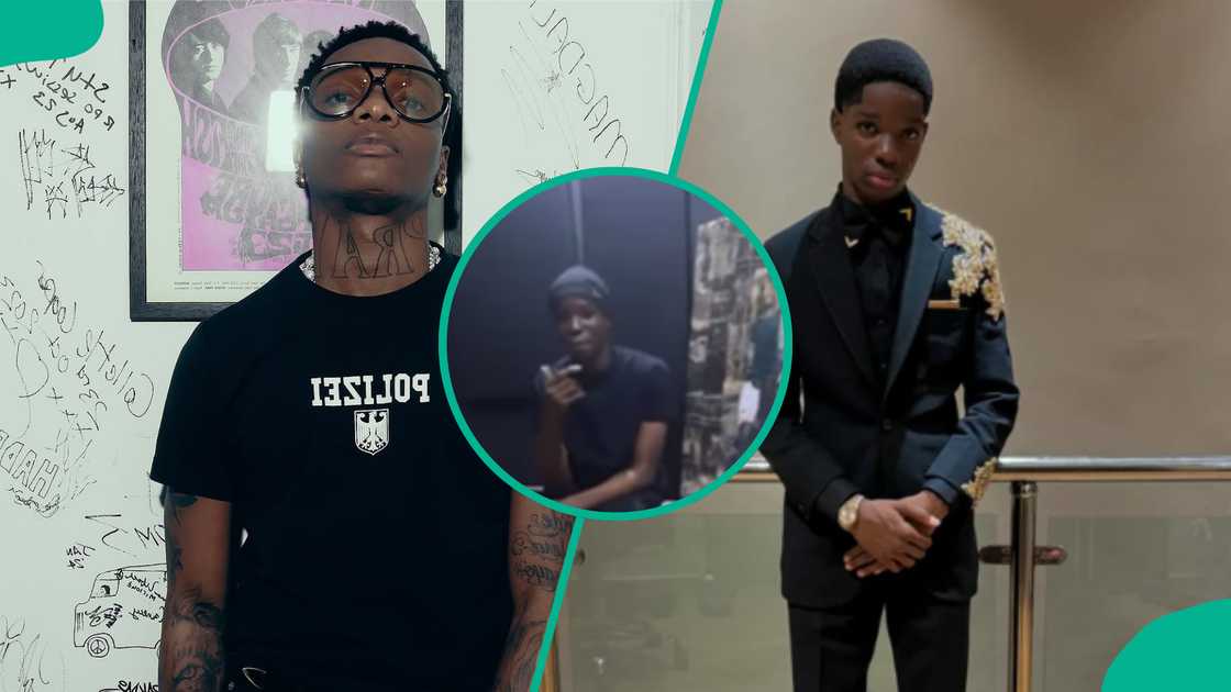 Wizkid's son Boluwatife shares studio session with fans. Wizkid's son Boluwatife shares studio session with fans.