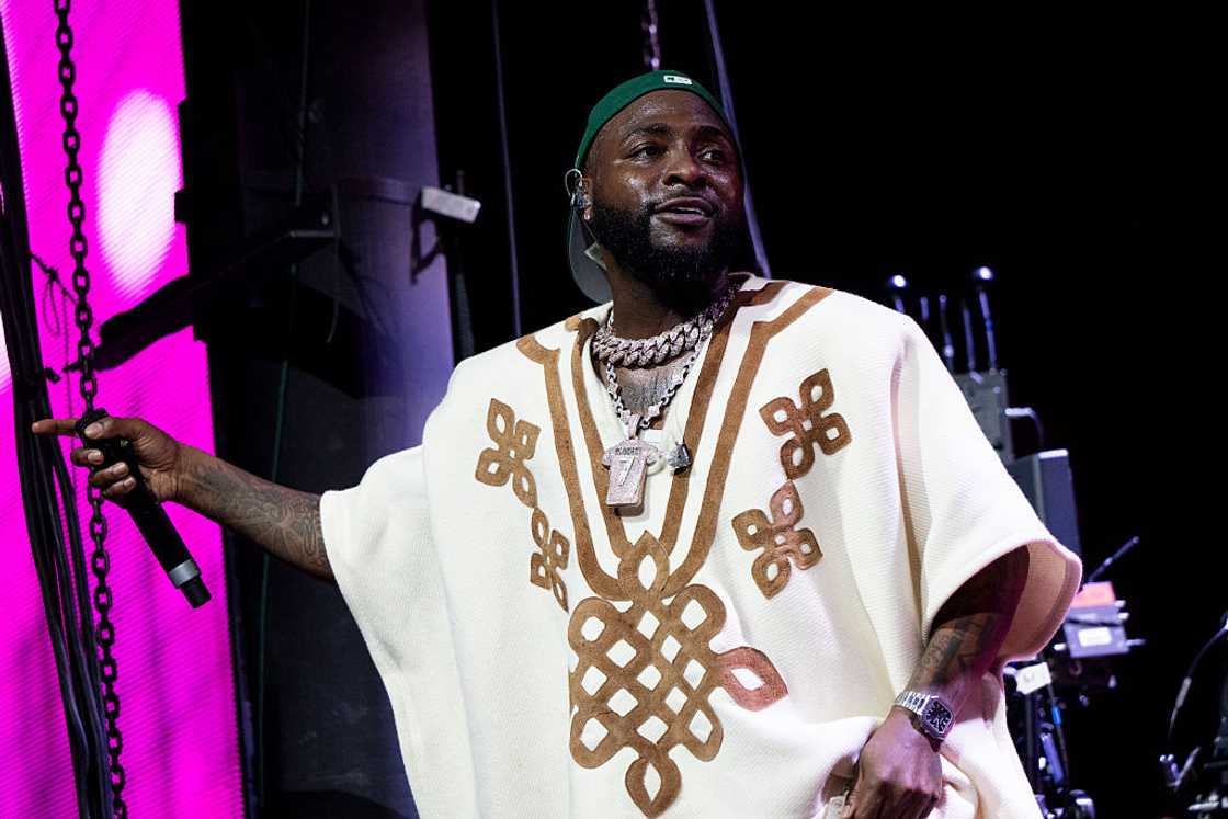 Singer Davido performs on the Gobi Stage during weekend 2 in 2026