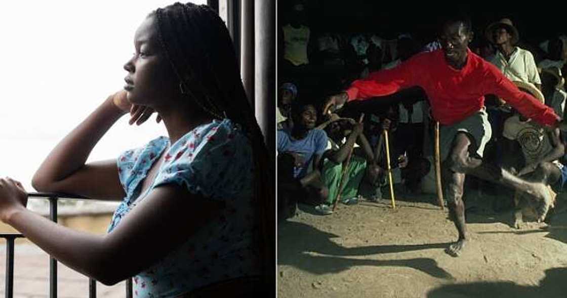 Lady removes clothes to curse ex-boyfriend Lady removes clothes to curse ex-boyfriend