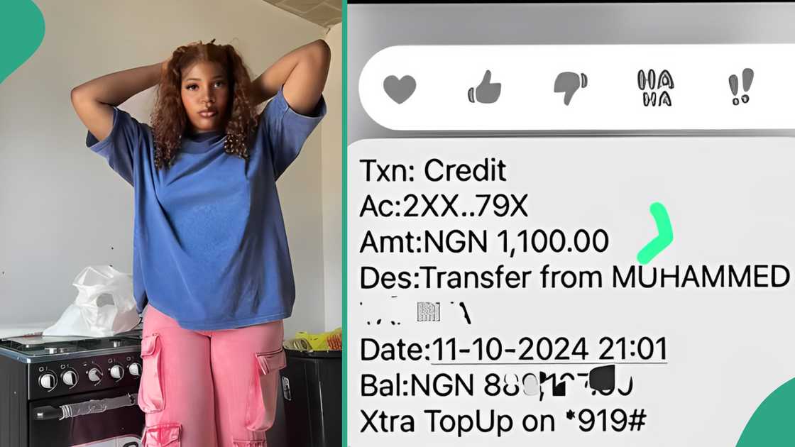 Lady displays N1k admirer sent after promising to spoil her, laughs at him