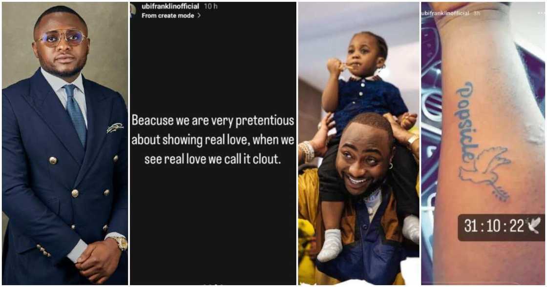 Ubi Franklin replies critics of his tattoo for late Ifeanyi. Ubi Franklin replies critics of his tattoo for late Ifeanyi.