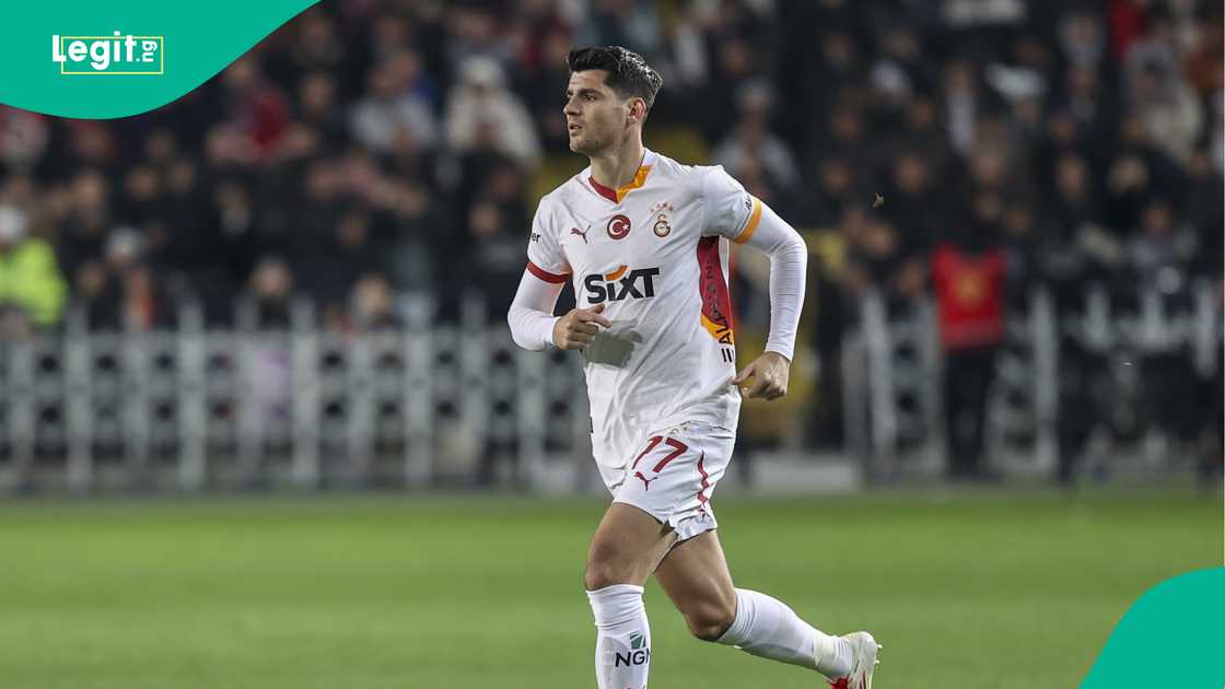 Alvaro Morata in action for Galatasaray on his debut Alvaro Morata in action for Galatasaray on his debut