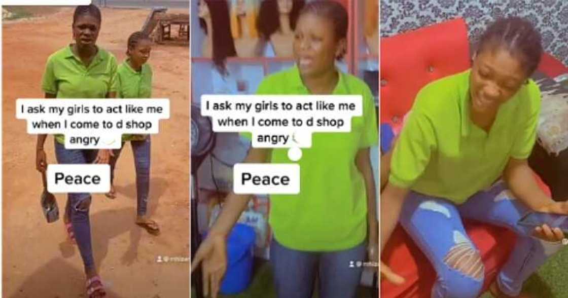 Female staff and workers act like their boss, viral video Female staff and workers act like their boss, viral video