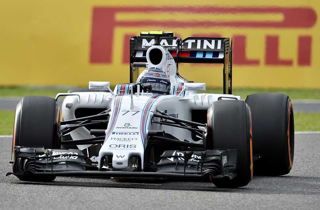 Williams driver Valtteri Bottas on track Williams driver Valtteri Bottas on track