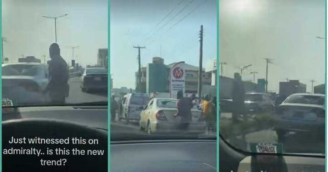 Angry car owners destroy their cars during fight in Abuja Angry car owners destroy their cars during fight in Abuja