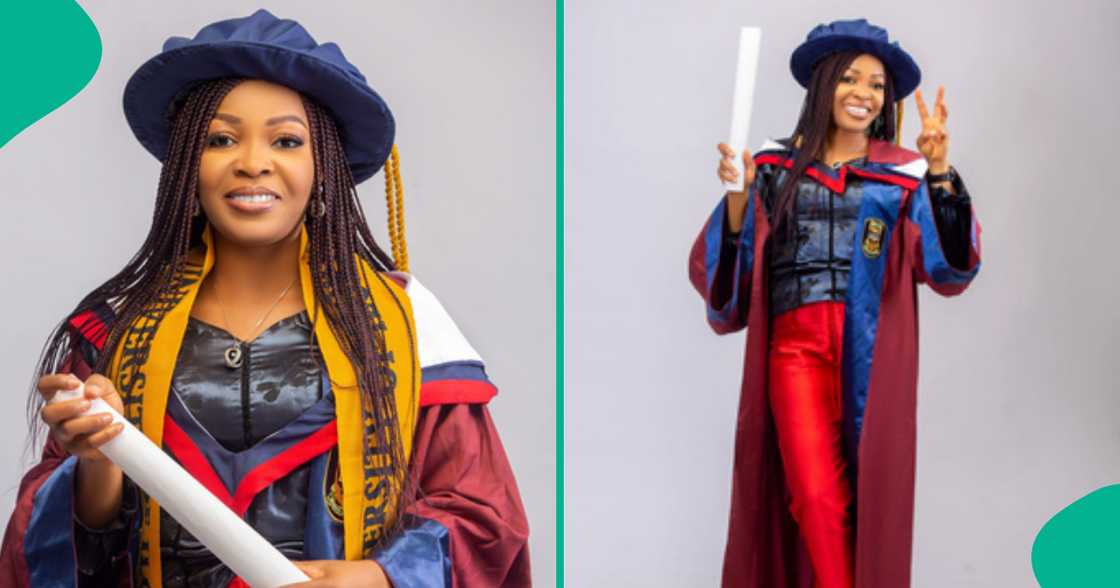 Mum of 3 celebrates after bagging PhD in computer science from University of Ilorin (UNILORIN) Mum of 3 celebrates after bagging PhD in computer science from University of Ilorin (UNILORIN)