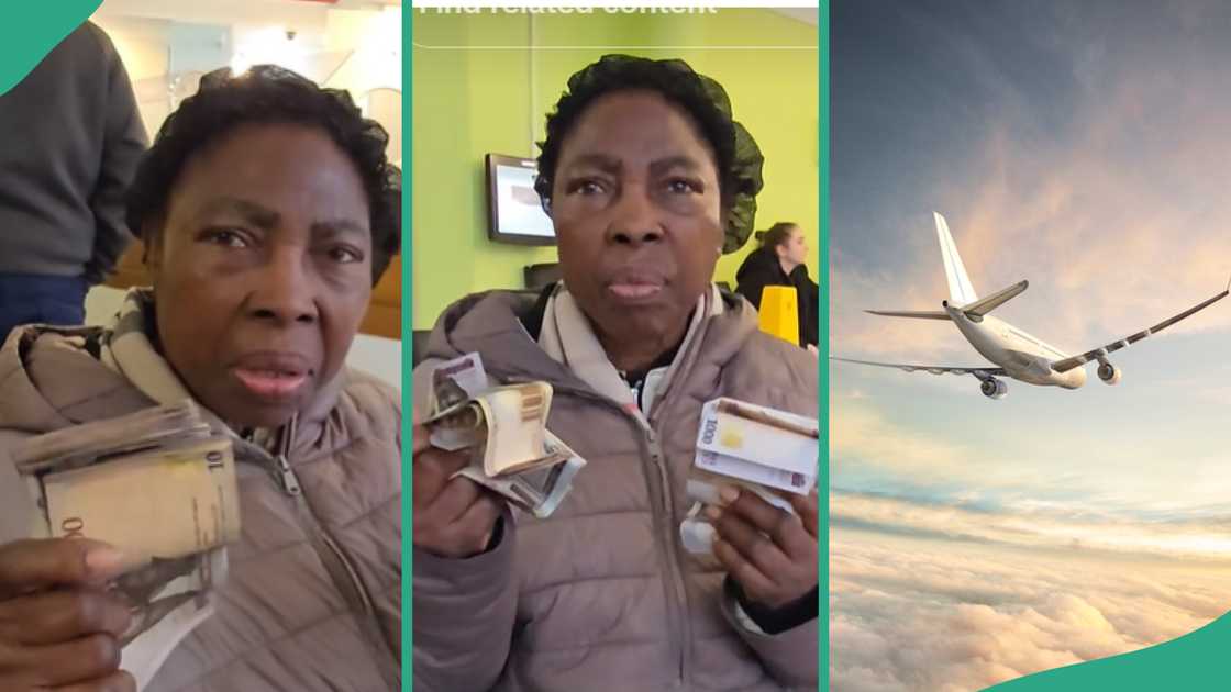 Old Nigerian woman stranded in the UK.