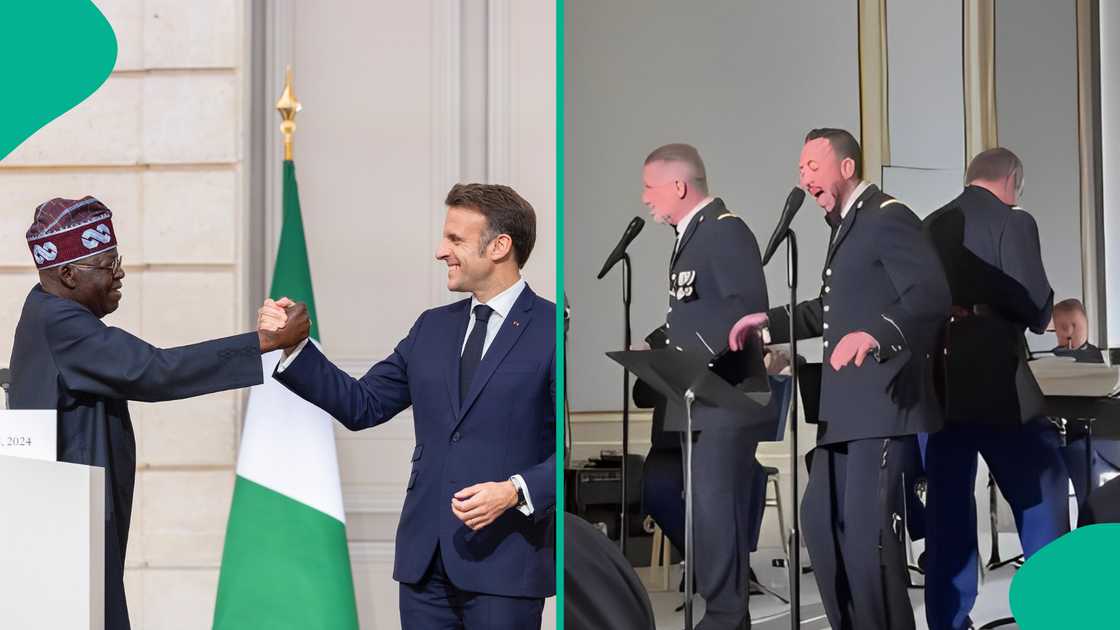 Oyinbo men perform P-Square's Testimony for Bola Tinubu in France Oyinbo men perform P-Square's Testimony for Bola Tinubu in France