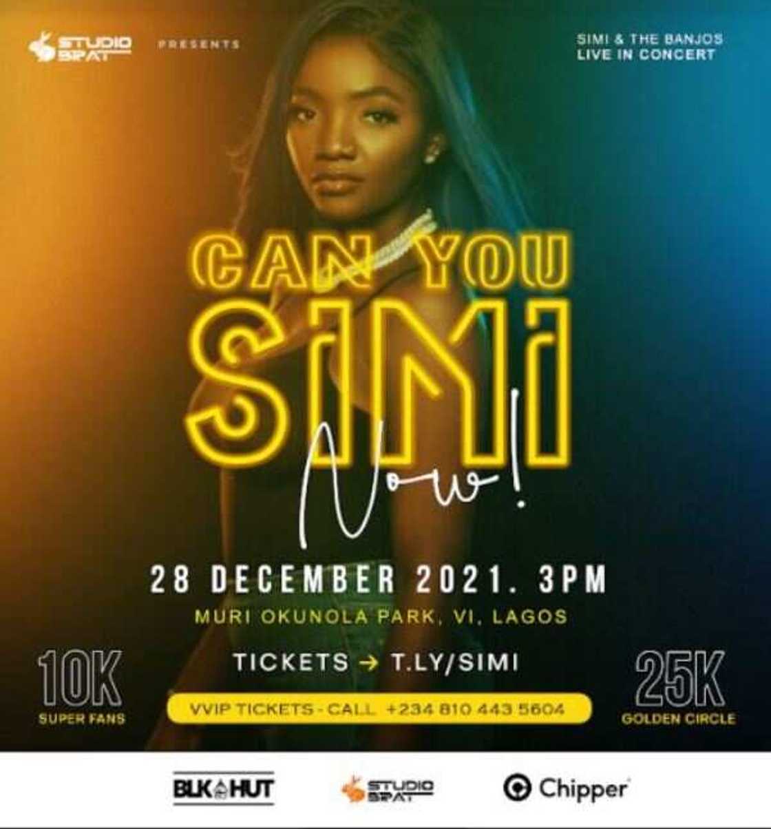 Simi Announces ‘Can You Simi Now! Live' Concert on December 28 Simi Announces ‘Can You Simi Now! Live' Concert on December 28