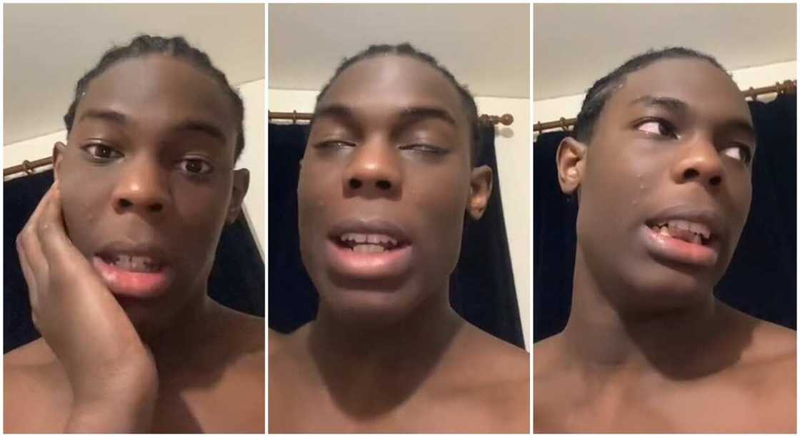 Photos of black man from Nigeria lamenting being shipped to Ijebu Ode from abroad. Photos of black man from Nigeria lamenting being shipped to Ijebu Ode from abroad.