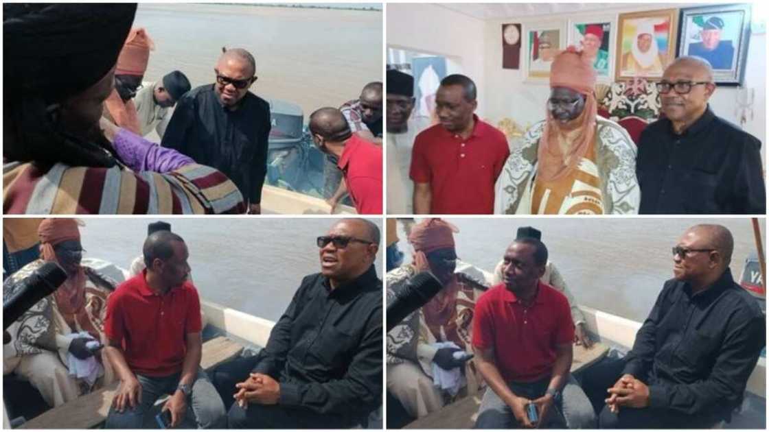 Peter Obi, Taraba state, Abuja, Kogi state, flood victims, boat, River Peter Obi, Taraba state, Abuja, Kogi state, flood victims, boat, River