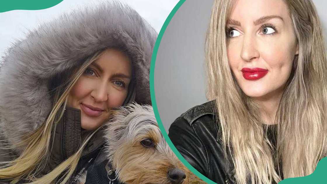 Helen Stanley and her dog