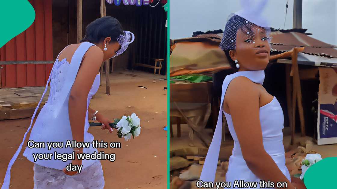 Bride spotted funnily complaining as she treks to wedding venue with her groom Bride spotted funnily complaining as she treks to wedding venue with her groom