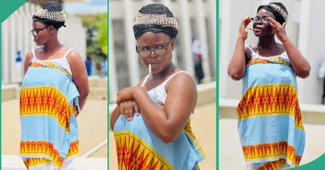 Nigerian student dresses like her mother to school. Nigerian student dresses like her mother to school.
