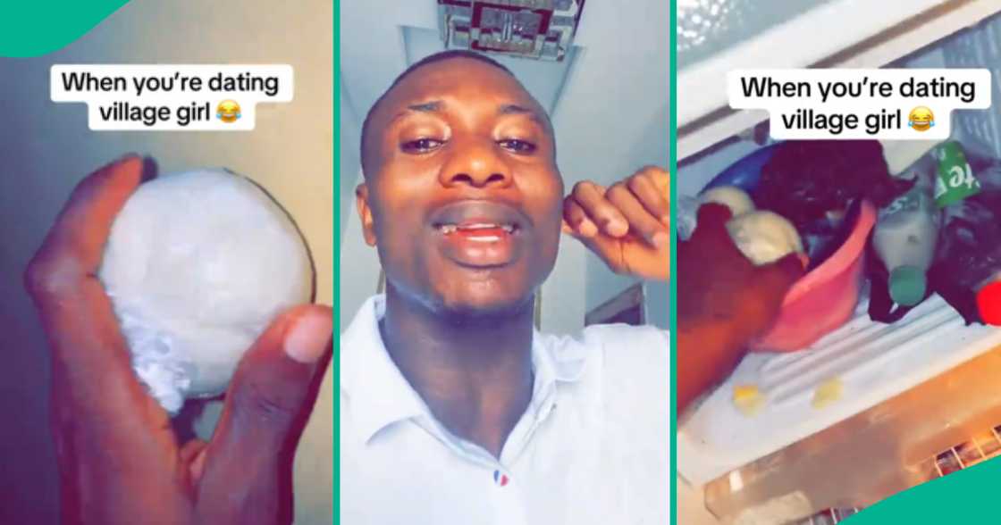 Man slams girlfriend after finding wraps of fufu in his freezer