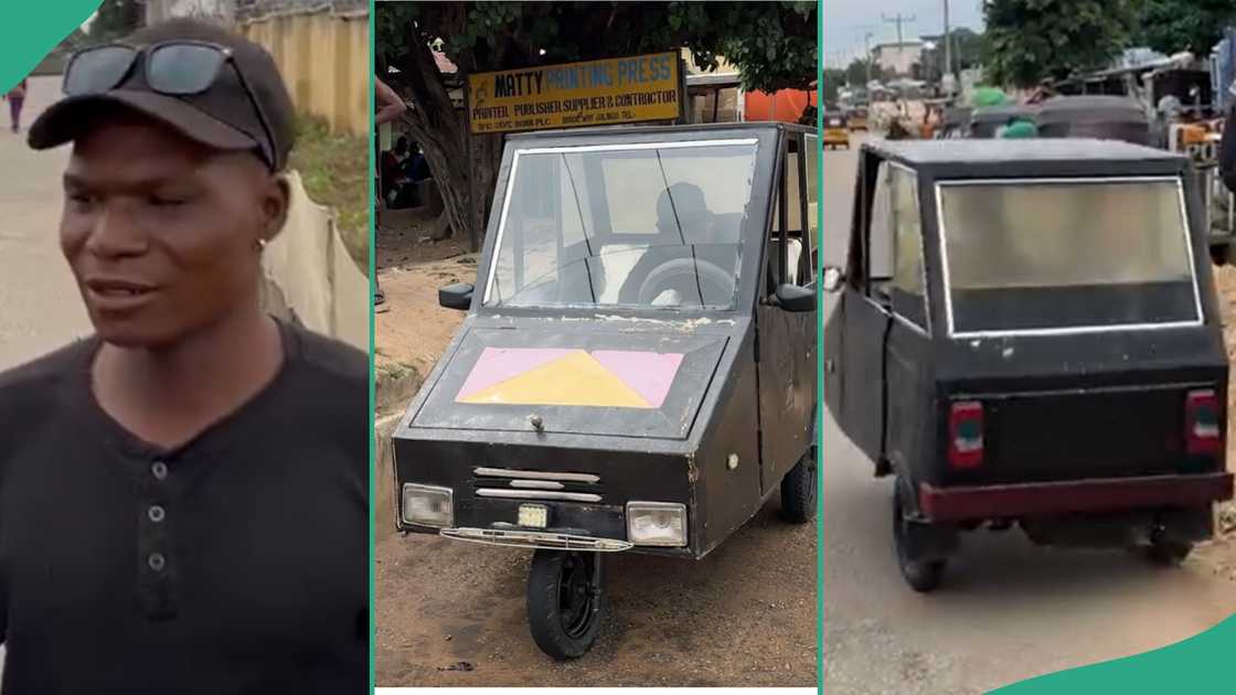 Nigerian man who built a car.