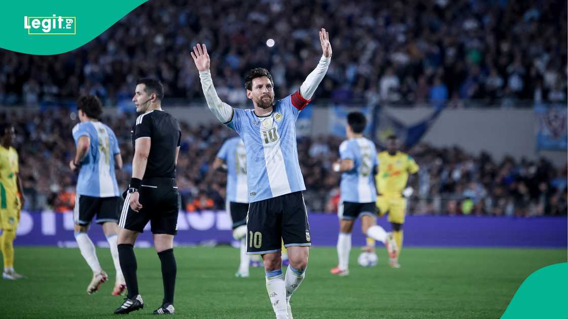 Lionel Messi, La Albiceleste, Argentina, El Monumental, Benin. Lionel Messi, La Albiceleste, Argentina, El Monumental, Benin.
