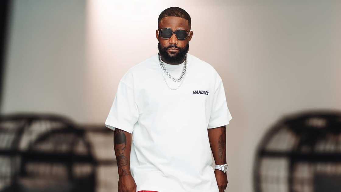 Cassper Nyovest walks before a January 2025 concert Cassper Nyovest walks before a January 2025 concert