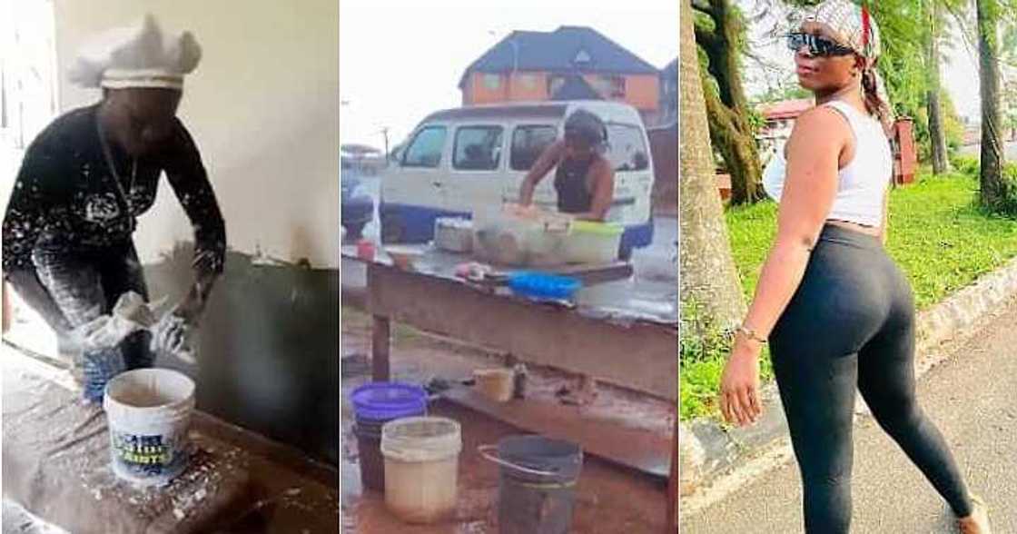 Hardworking Nigerian ladies, akara seller Hardworking Nigerian ladies, akara seller