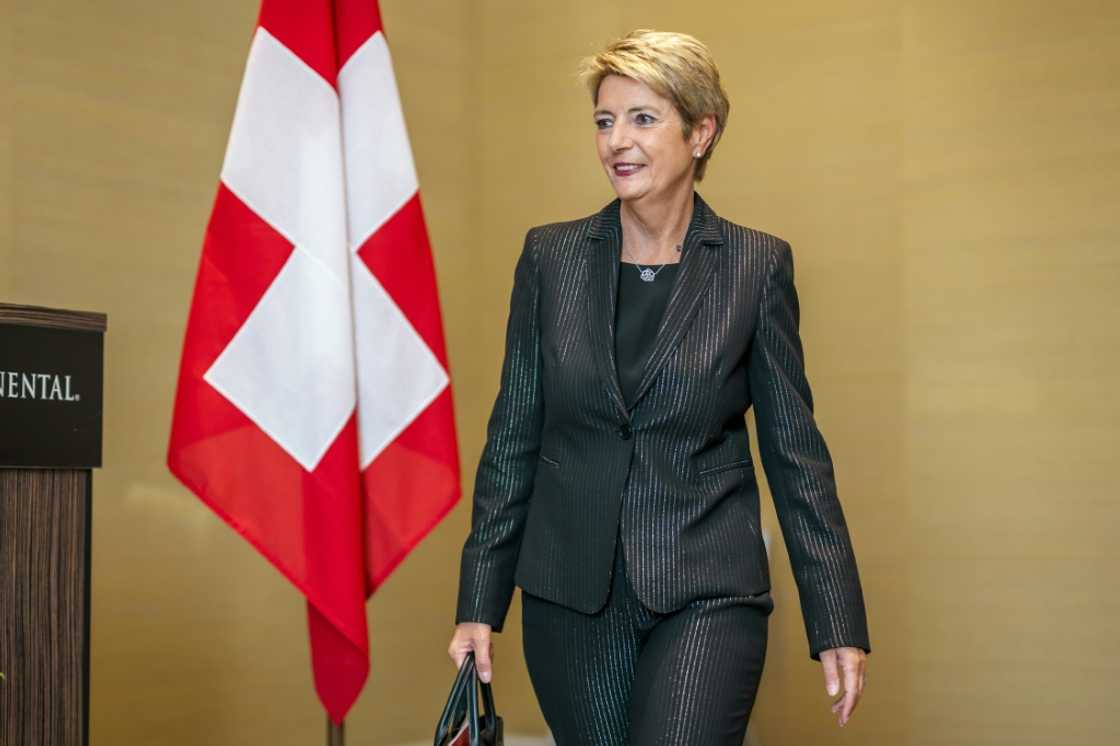Swiss President Karin Keller-Sutter has met US officials to discuss tariffs Swiss President Karin Keller-Sutter has met US officials to discuss tariffs