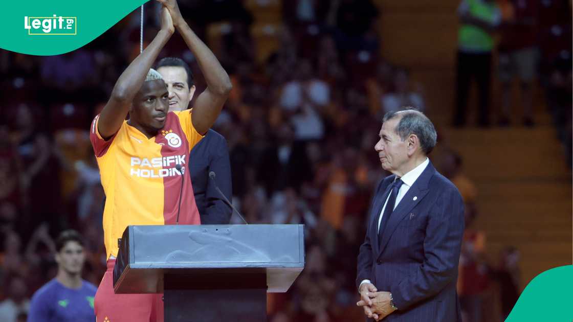 Victor Osimhen, Dursun Ozbek, Galatasaray, Rams Park, Istanbul, Turkiye.