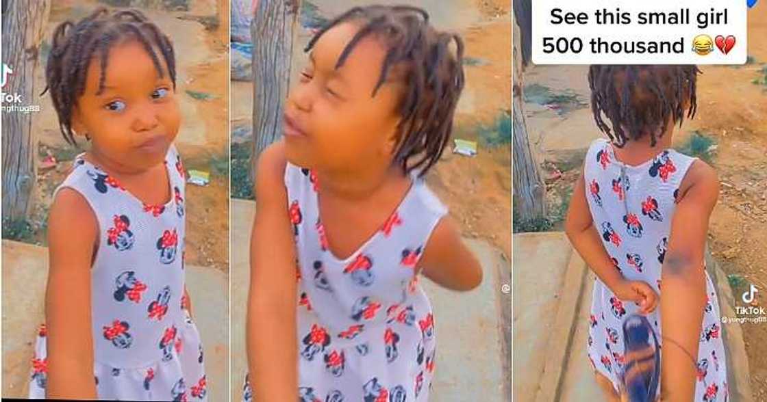 Little girl confronts debtor, N500,000 debt Little girl confronts debtor, N500,000 debt