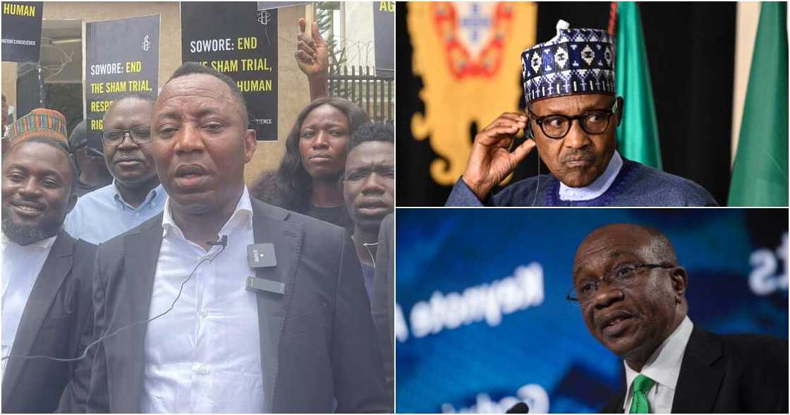Sowore, Buhari, Emefiele Sowore, Buhari, Emefiele