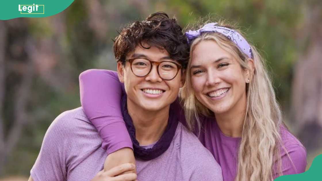 Derek Xiao & Claire Rehfuss from the CBS series THE AMAZING RACE