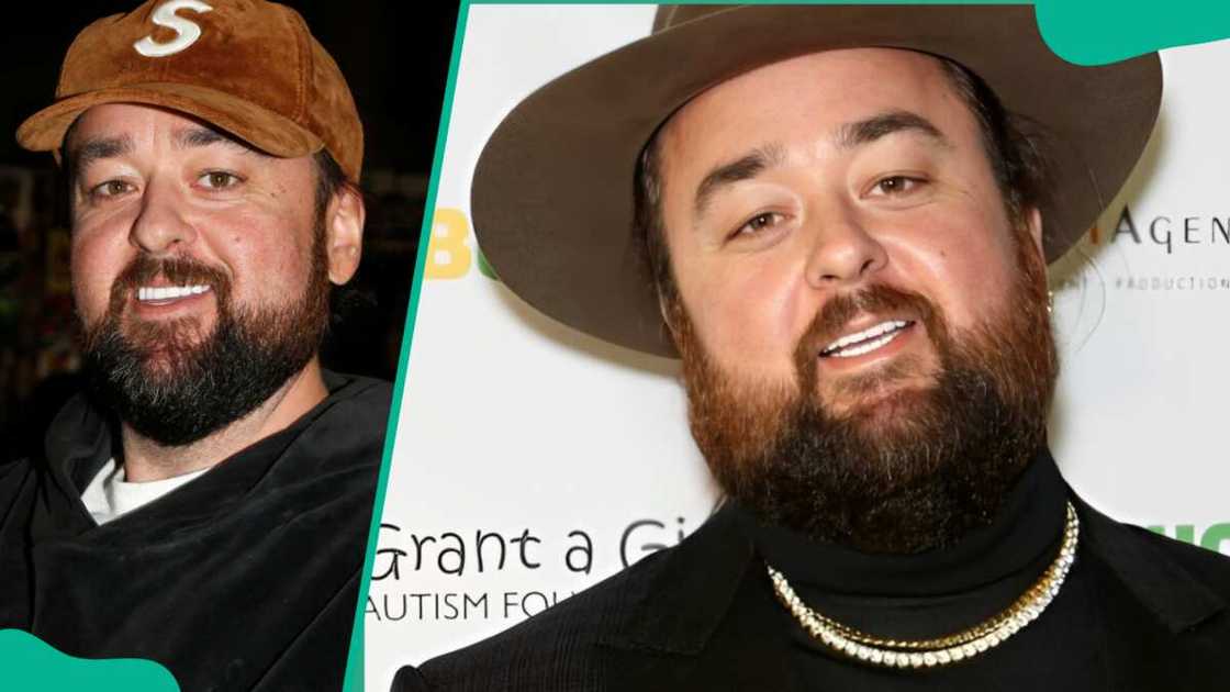 Austin "Chumlee" Russell at the World Market Centre (L ). The reality TV star at T-Mobile Arena (R) Austin "Chumlee" Russell at the World Market Centre (L ). The reality TV star at T-Mobile Arena (R)
