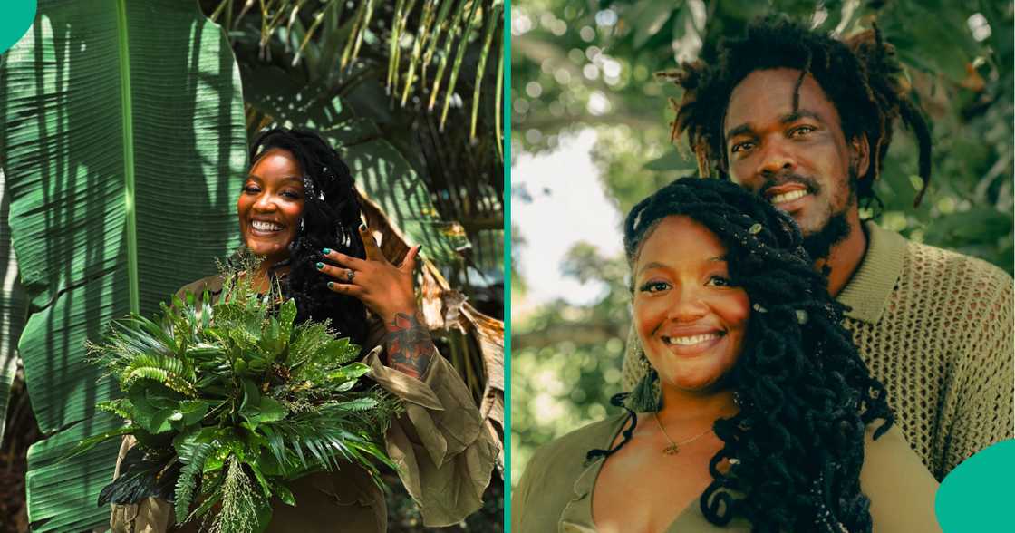 A bride went viral for sharing photos of her unique wedding on social media. A bride went viral for sharing photos of her unique wedding on social media.