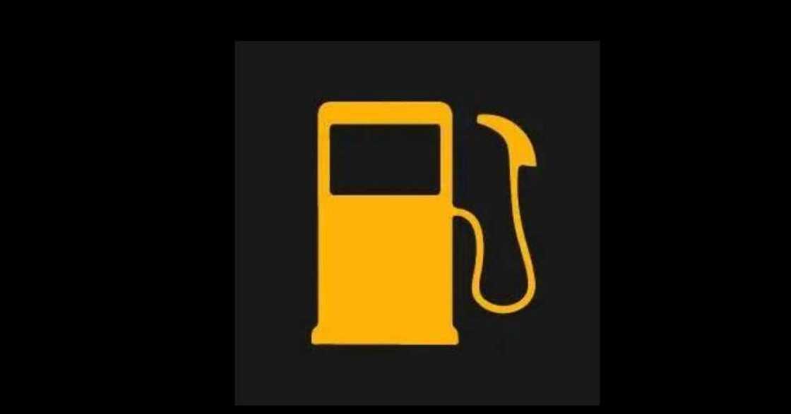 Low-fuel warning light Low-fuel warning light