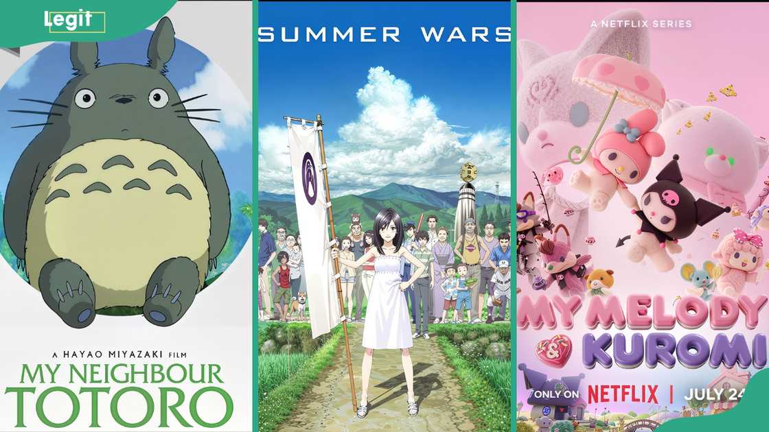 My Neighbor Totoro (L), Summer Wars (C), and My Melody & Kuromi (R) posters My Neighbor Totoro (L), Summer Wars (C), and My Melody & Kuromi (R) posters