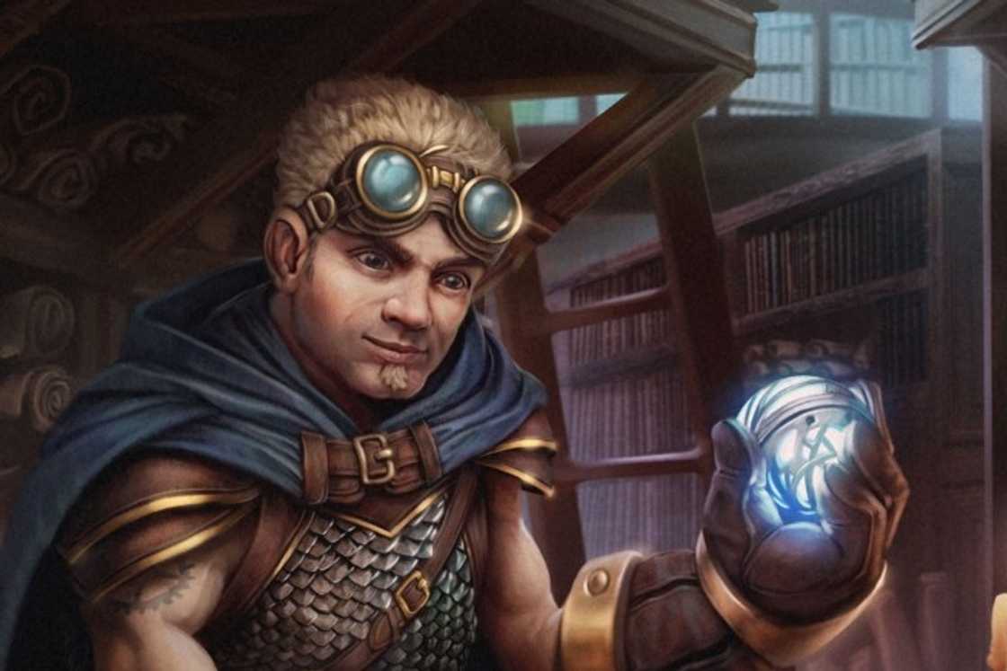 Gnome wizard holding the magic ball Gnome wizard holding the magic ball