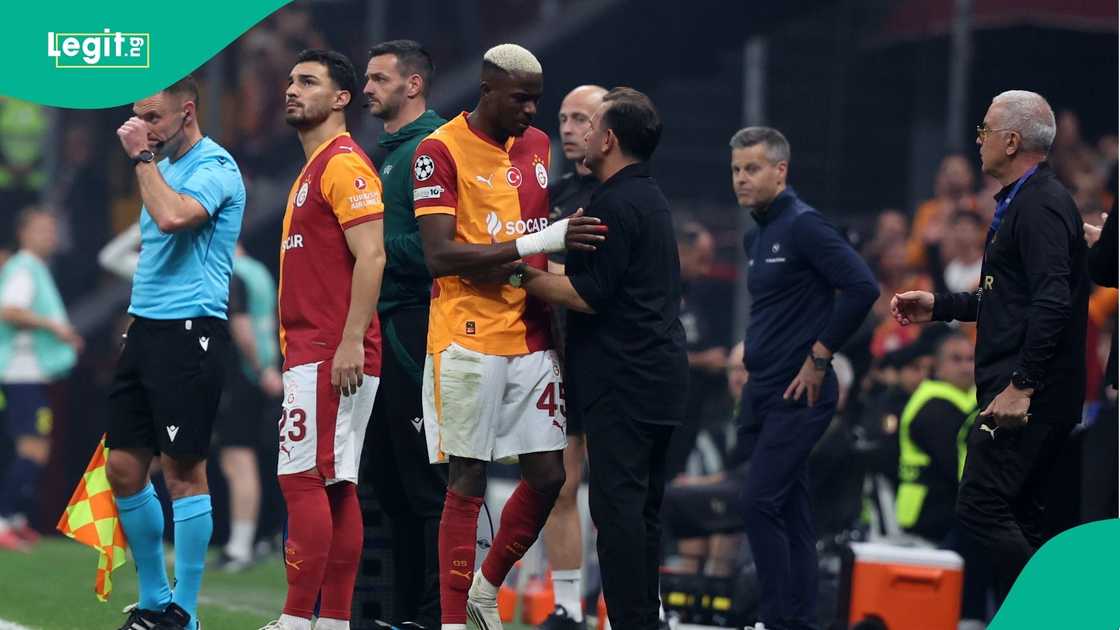 Galatasaray, Okan Buruk, Super Eagles, Victor Osimhen, Juventus, UEFA Champions League. Galatasaray, Okan Buruk, Super Eagles, Victor Osimhen, Juventus, UEFA Champions League.