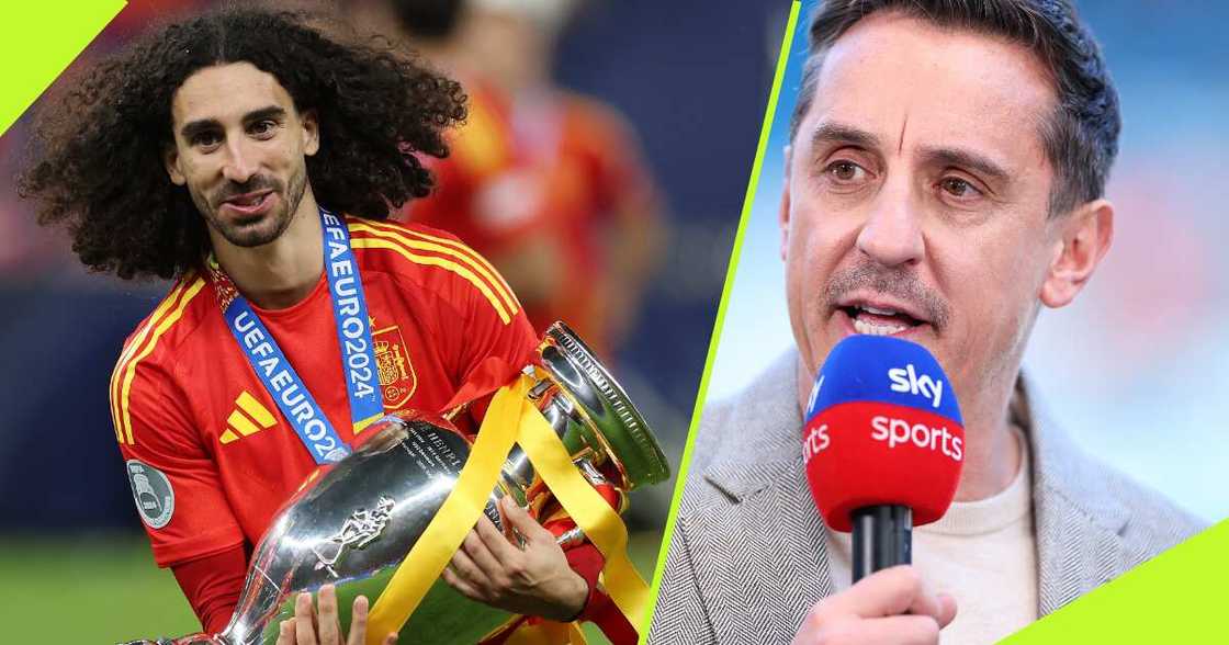 Marc Cucurella: Chelsea star aims salvo at Gary Neville who doubted he could win Euros with Spain