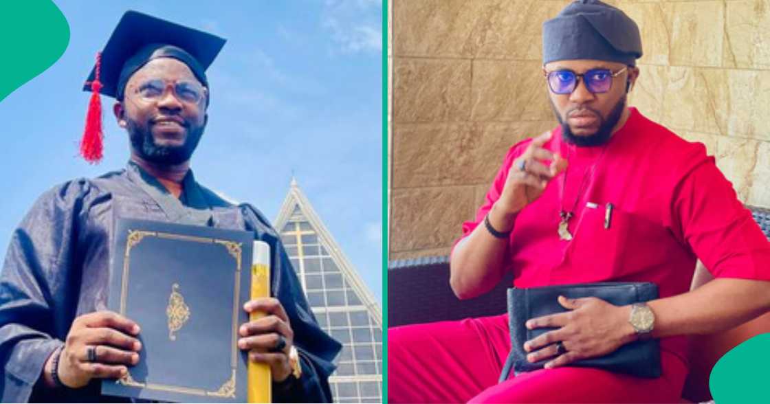 Man celebrates bagging master's degree after already having 2 bachelor's degrees, 2 doctorates and 3 master's Man celebrates bagging master's degree after already having 2 bachelor's degrees, 2 doctorates and 3 master's