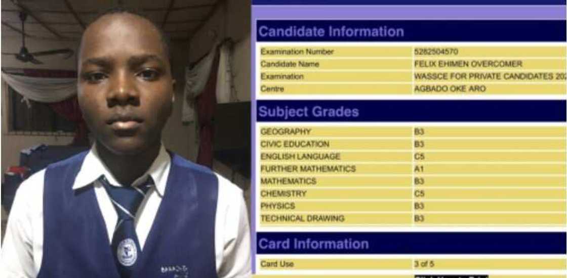 Nigerian boy named Ehimen Felix scores 300 in JAMB-UTME.