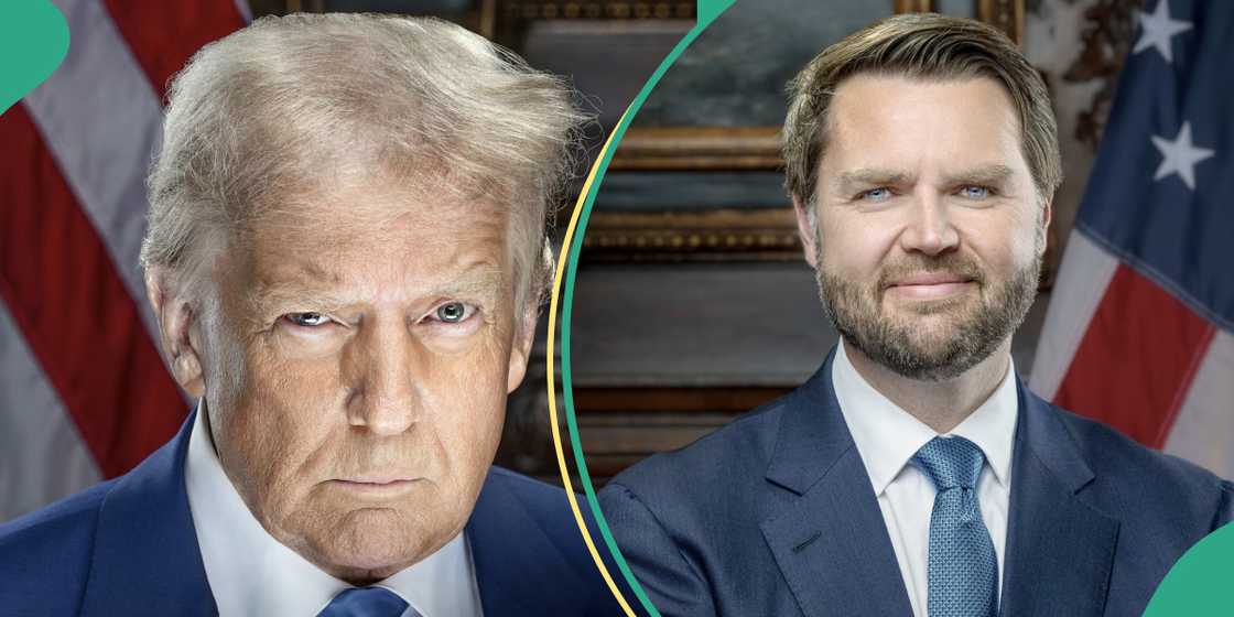 Trump and Vance official portraits Trump and Vance official portraits
