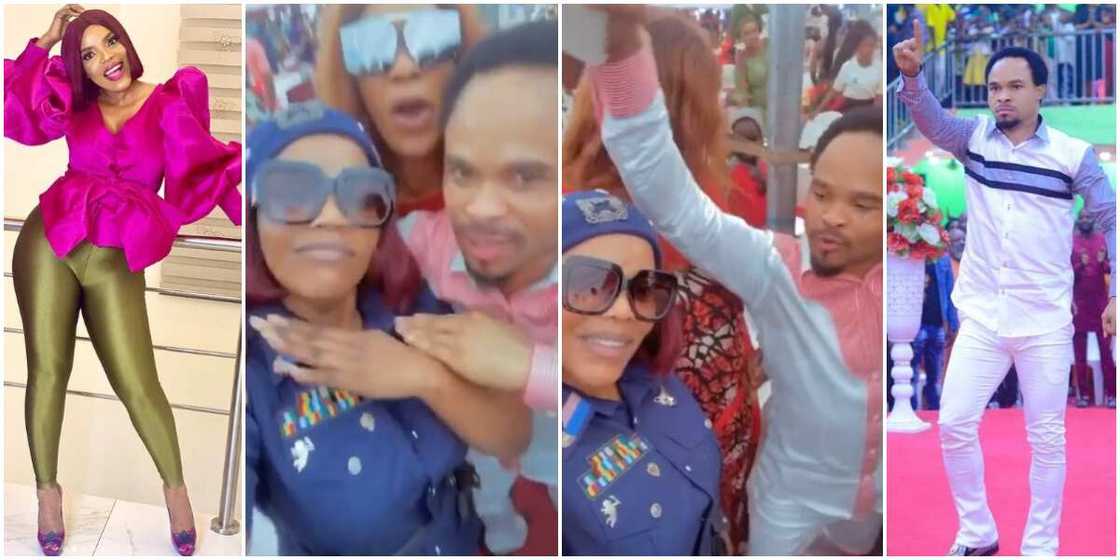 Nigerians react to emerging video of actress Empress Njamah and Odumeje having fun together at event