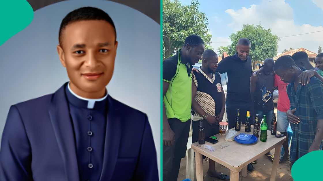 Priest shares photos of when he preeched to young men. Priest shares photos of when he preeched to young men.