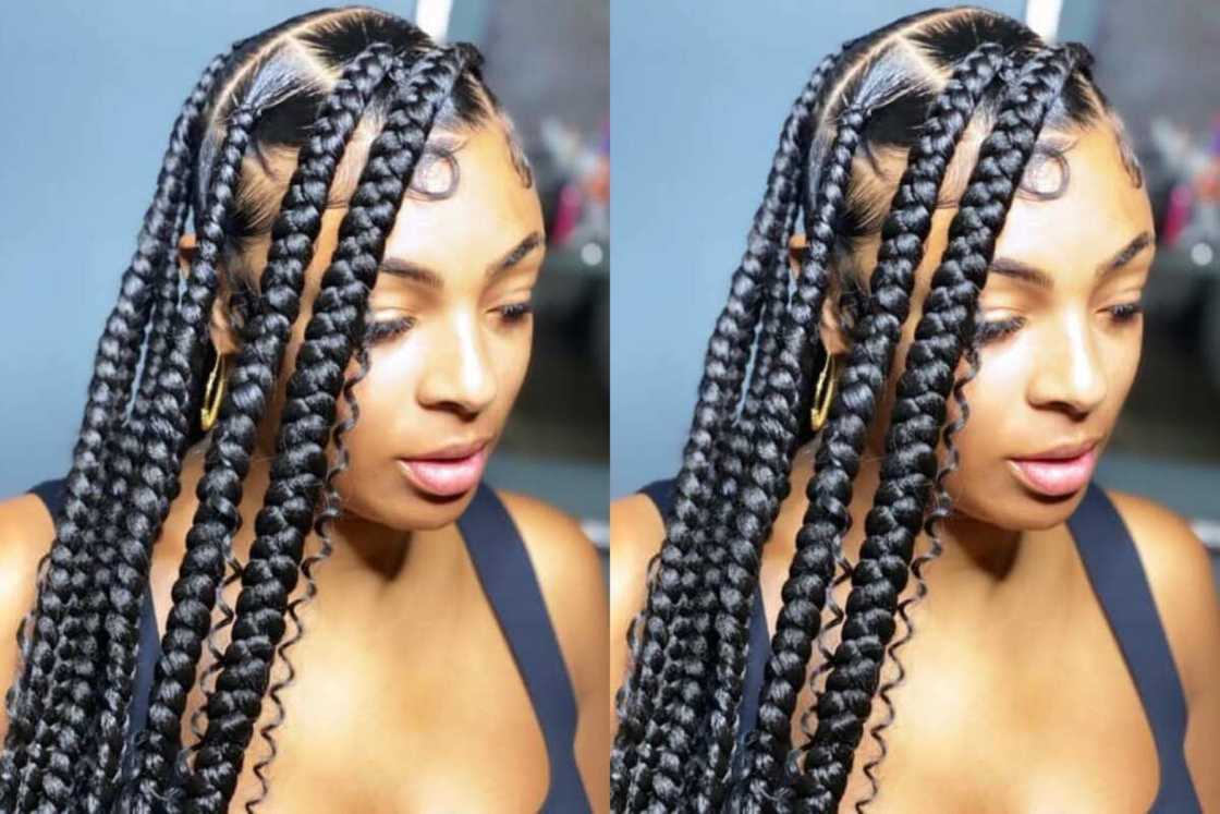 short knotless braids hairstyles