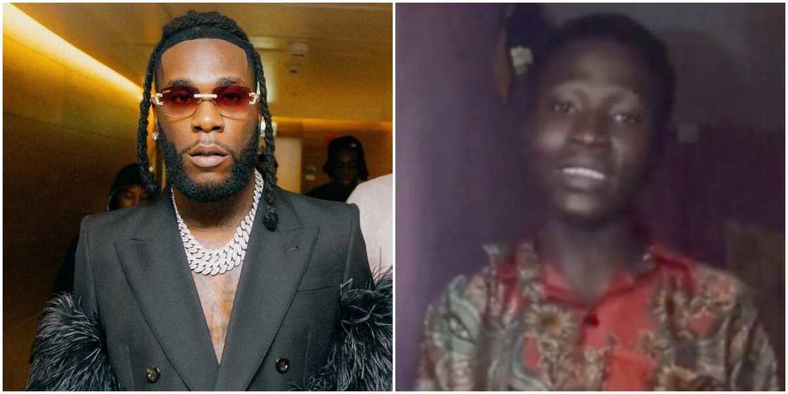 I've been wearing the same shirt since Burna Boy pushed me off stage, young man cries out I've been wearing the same shirt since Burna Boy pushed me off stage, young man cries out
