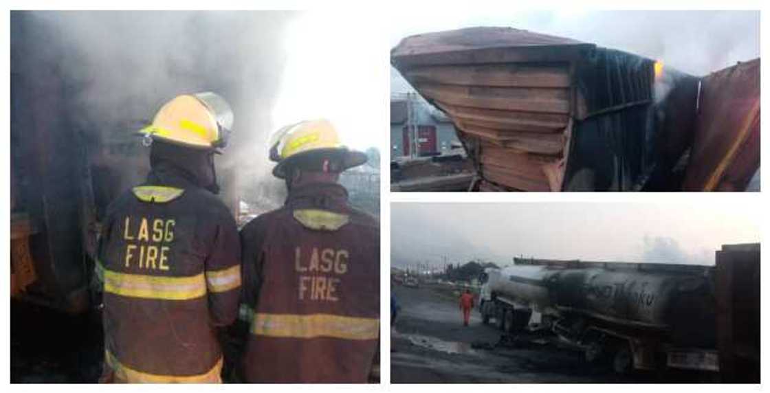 Breaking: Vehicles Burnt as Tragedy Strikes again on Otedola Bridge, LASG Shares Photos Breaking: Vehicles Burnt as Tragedy Strikes again on Otedola Bridge, LASG Shares Photos
