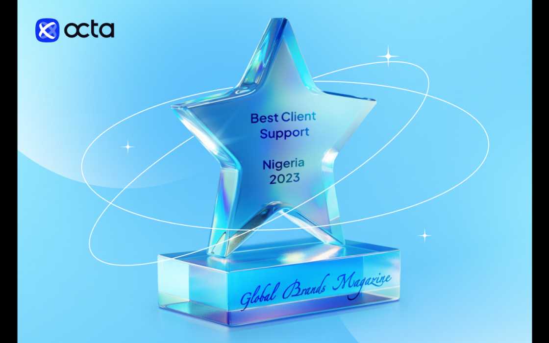 Octa receives Global Brands Magazine's 'Best Client Support Nigeria 2023' award Octa receives Global Brands Magazine's 'Best Client Support Nigeria 2023' award