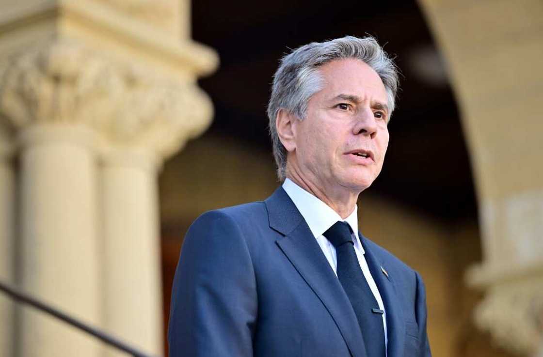 Blinken made his comments on China at Stanford University Blinken made his comments on China at Stanford University