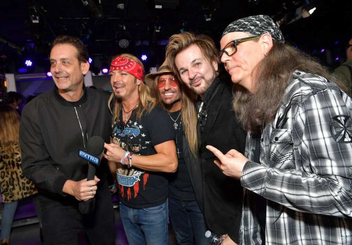 Poison members attend a press conference at SiriusXM Studios Poison members attend a press conference at SiriusXM Studios