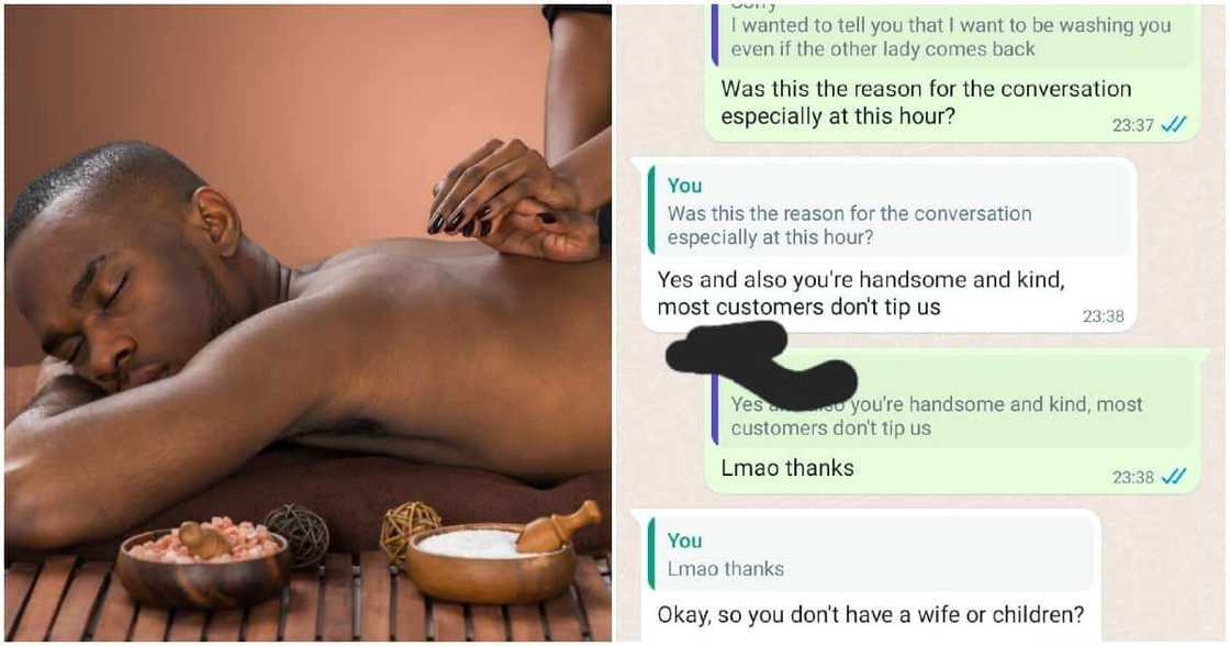 WhatsApp chats between Kenyan man and masseur WhatsApp chats between Kenyan man and masseur