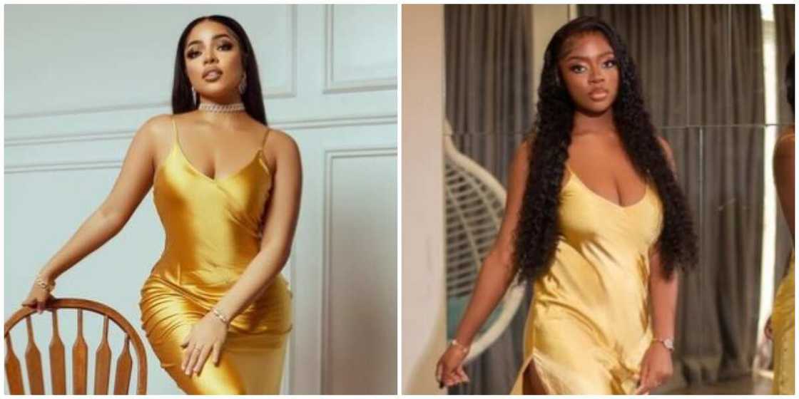 Photos of Nengi and Diane. Photos of Nengi and Diane.